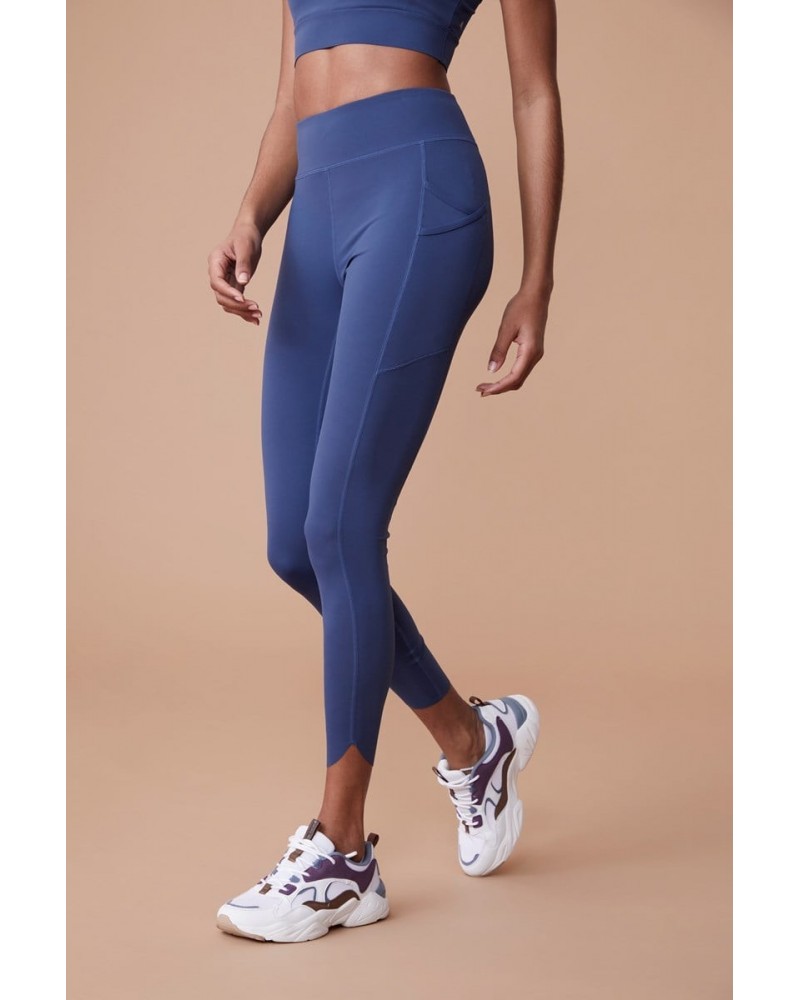 Velocity Womens Leggings Blue $14.35 Active