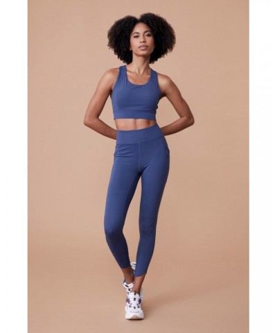 Velocity Womens Leggings Blue $14.35 Active