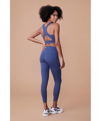 Velocity Womens Leggings Blue $14.35 Active