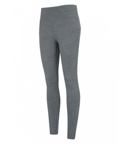 Breathe & Balance High-Waisted Womens Tights Grey $14.19 Active