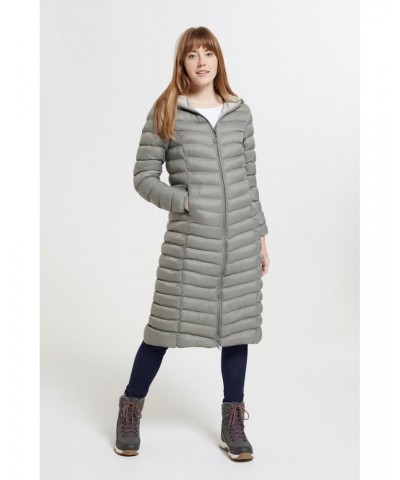 Florence Womens Extra Long Insulated Jacket Stone $47.19 Jackets