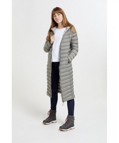 Florence Womens Extra Long Insulated Jacket Stone $47.19 Jackets