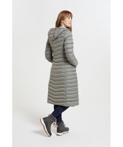 Florence Womens Extra Long Insulated Jacket Stone $47.19 Jackets