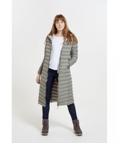 Florence Womens Extra Long Insulated Jacket Stone $47.19 Jackets