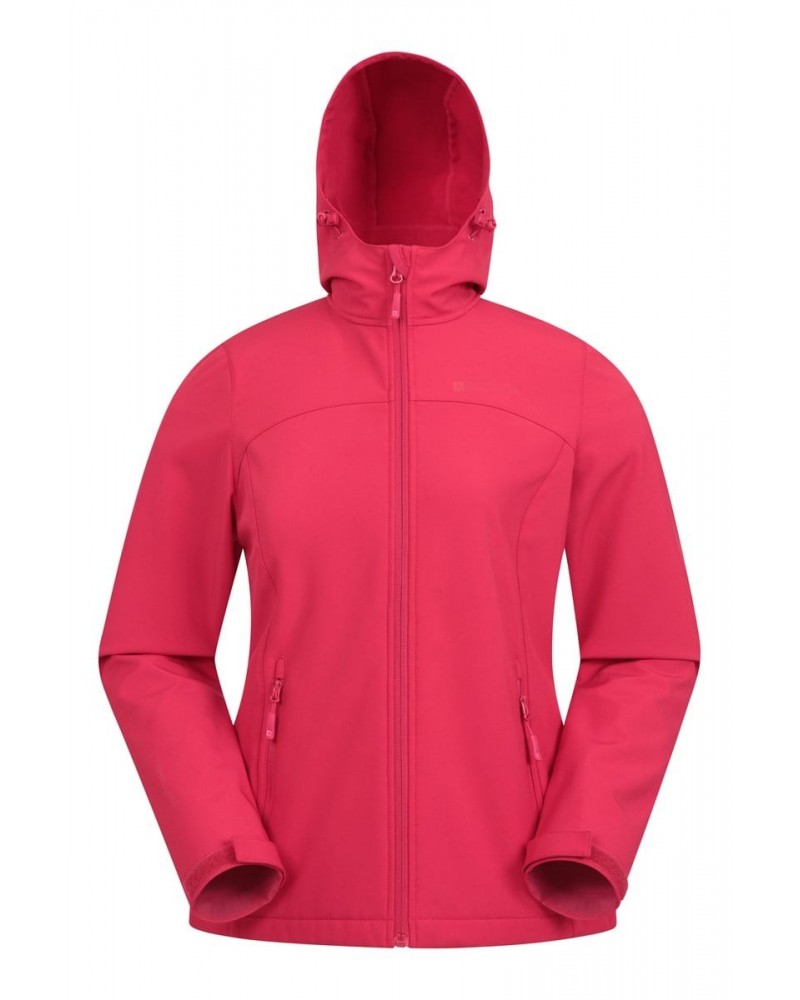 Exodus Womens Water Resistant Softshell Jacket Red $36.39 Jackets