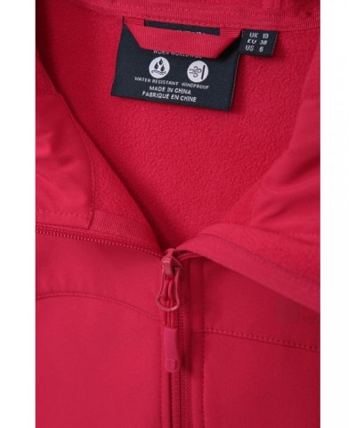 Exodus Womens Water Resistant Softshell Jacket Red $36.39 Jackets