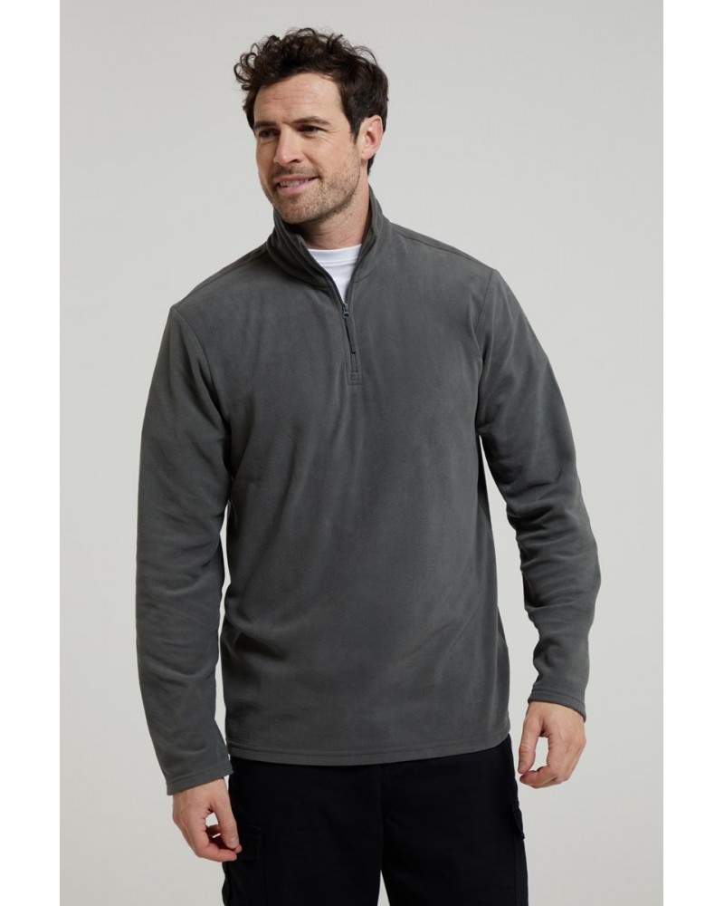 Camber II Mens Half-Zip Fleece Dark Grey $15.38 Fleece