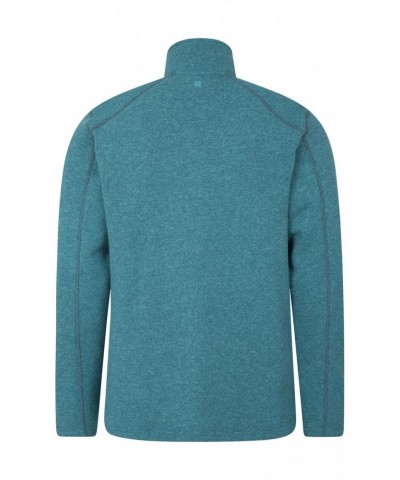 Idris Mens Half-Zip Fleece Light Teal $21.19 Fleece