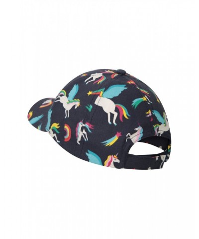 Glare Kids Printed Baseball Cap Indigo $10.43 Accessories