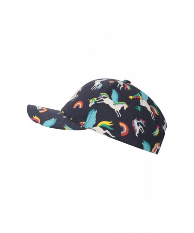 Glare Kids Printed Baseball Cap Indigo $10.43 Accessories