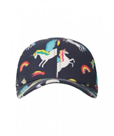 Glare Kids Printed Baseball Cap Indigo $10.43 Accessories