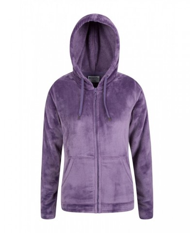 Snaggle Womens Hooded Fleece Light Purple $15.07 Loungewear