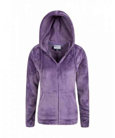 Snaggle Womens Hooded Fleece Light Purple $15.07 Loungewear