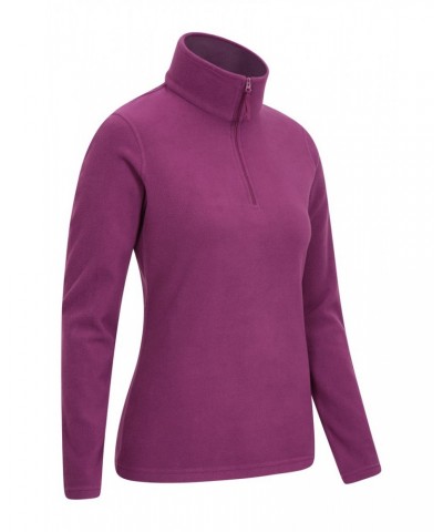 Camber Womens Half-Zip Fleece Purple $14.99 Fleece