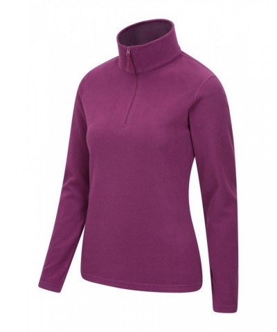 Camber Womens Half-Zip Fleece Purple $14.99 Fleece