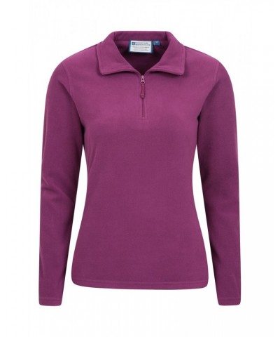 Camber Womens Half-Zip Fleece Purple $14.99 Fleece