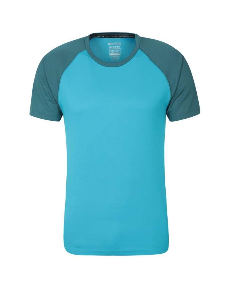 Endurance Isocool Mens Active T-Shirt Bright Blue $14.49 Active