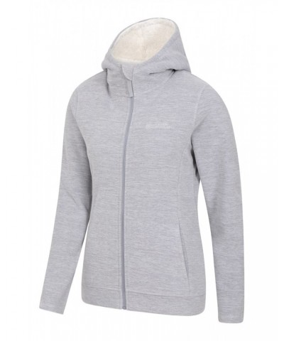 Snowdonia Womens Fleece Hoodie Light Grey $15.40 Fleece