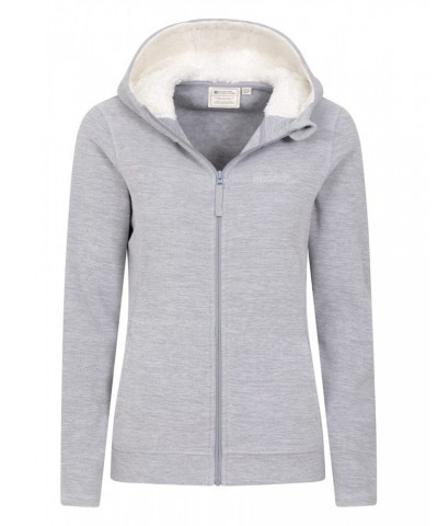 Snowdonia Womens Fleece Hoodie Light Grey $15.40 Fleece