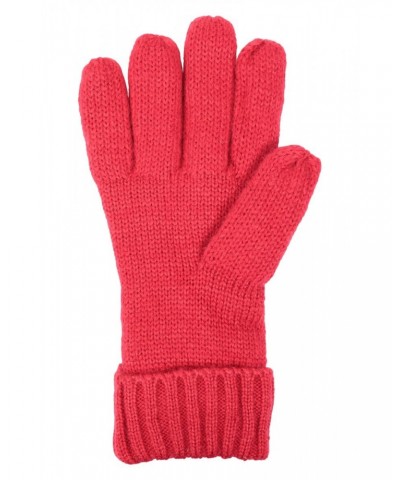 Thinsulate Cable Knit Womens Gloves Red $10.39 Ski