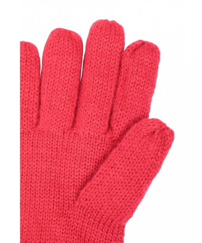 Thinsulate Cable Knit Womens Gloves Red $10.39 Ski