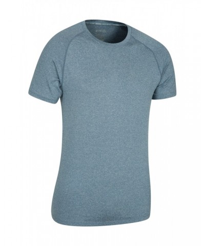 Agra IsoCool Mens Striped Tee Blue $17.15 Active