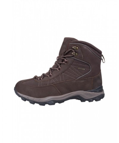 Boulder Mens Winter Trekker Boots Brown $49.49 Footwear