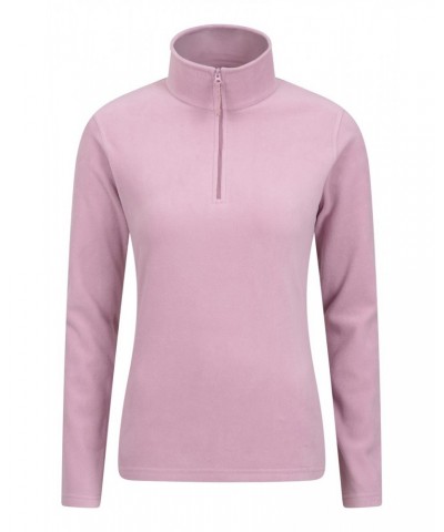 Camber Womens Half-Zip Fleece Light Pink $14.24 Fleece