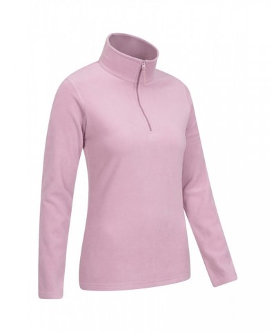 Camber Womens Half-Zip Fleece Light Pink $14.24 Fleece