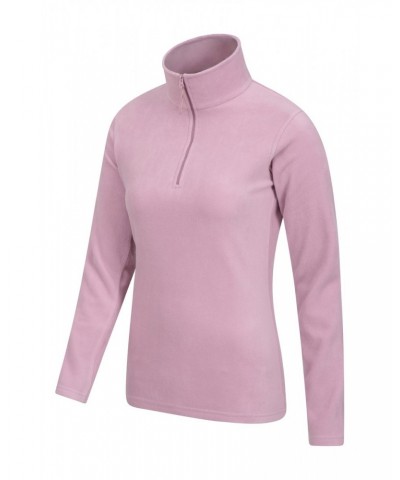 Camber Womens Half-Zip Fleece Light Pink $14.24 Fleece