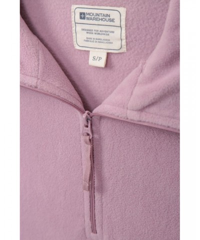 Camber Womens Half-Zip Fleece Light Pink $14.24 Fleece