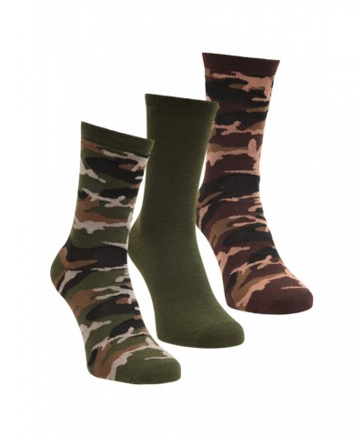 Camouflage Mens Recycled Socks Multipack Camouflage $13.99 Accessories