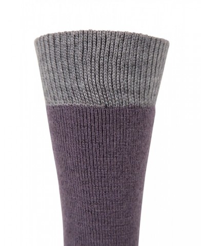 Explorer Womens Merino Thermal Mid-Calf Socks Purple $15.00 Accessories