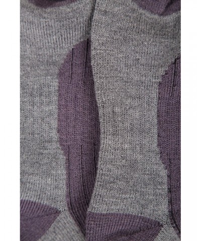 Explorer Womens Merino Thermal Mid-Calf Socks Purple $15.00 Accessories