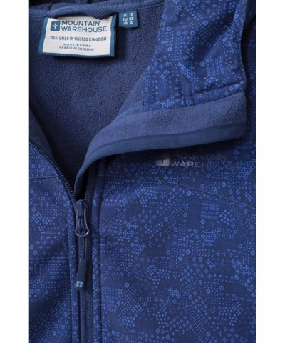 Exodus Womens Printed Water Resistant Softshell Dark Blue $32.90 Jackets