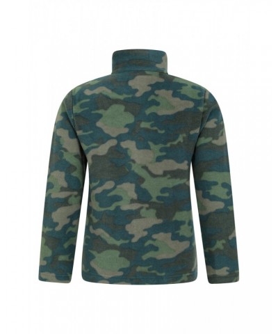 Pursuit Printed Kids Half-Zip Fleece Dark Green $11.79 Fleece